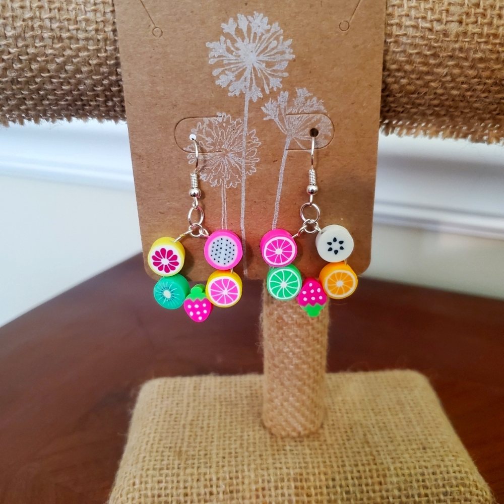 Funky fruit earrings